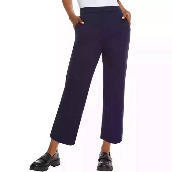 Gloria Vanderbilt Women's Cropped Pull-on Ponte Pant Color; Navy - Picture 1 of 5
